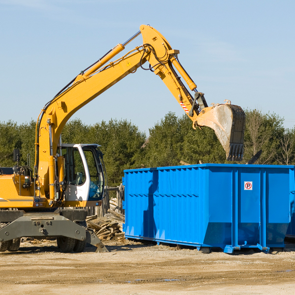 what size residential dumpster rentals are available in Muscatine County Iowa